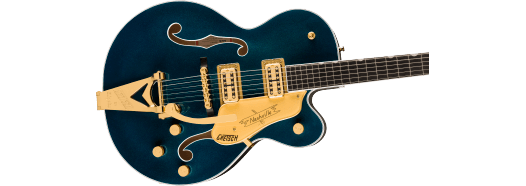 Gretsch Nashville Hollow Body w/ String-Thru Bigsby and Gold Hardware, Ebony Fingerboard, Midnight Sapphire