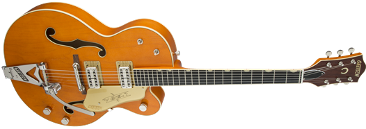 Gretsch G6120T-59 Vintage Select Edition '59 Chet Atkins Hollow Body w/ Bigsby, TV Jones, Vintage Orange Stain Lacquer
