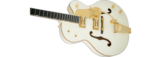 Gretsch G6136T-59 Vintage Select Edition '59 Falcon Hollow Body w/ Bigsby, TV Jones, Vintage White, Lacquer