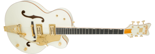 Gretsch G6136T-59 Vintage Select Edition '59 Falcon Hollow Body w/ Bigsby, TV Jones, Vintage White, Lacquer
