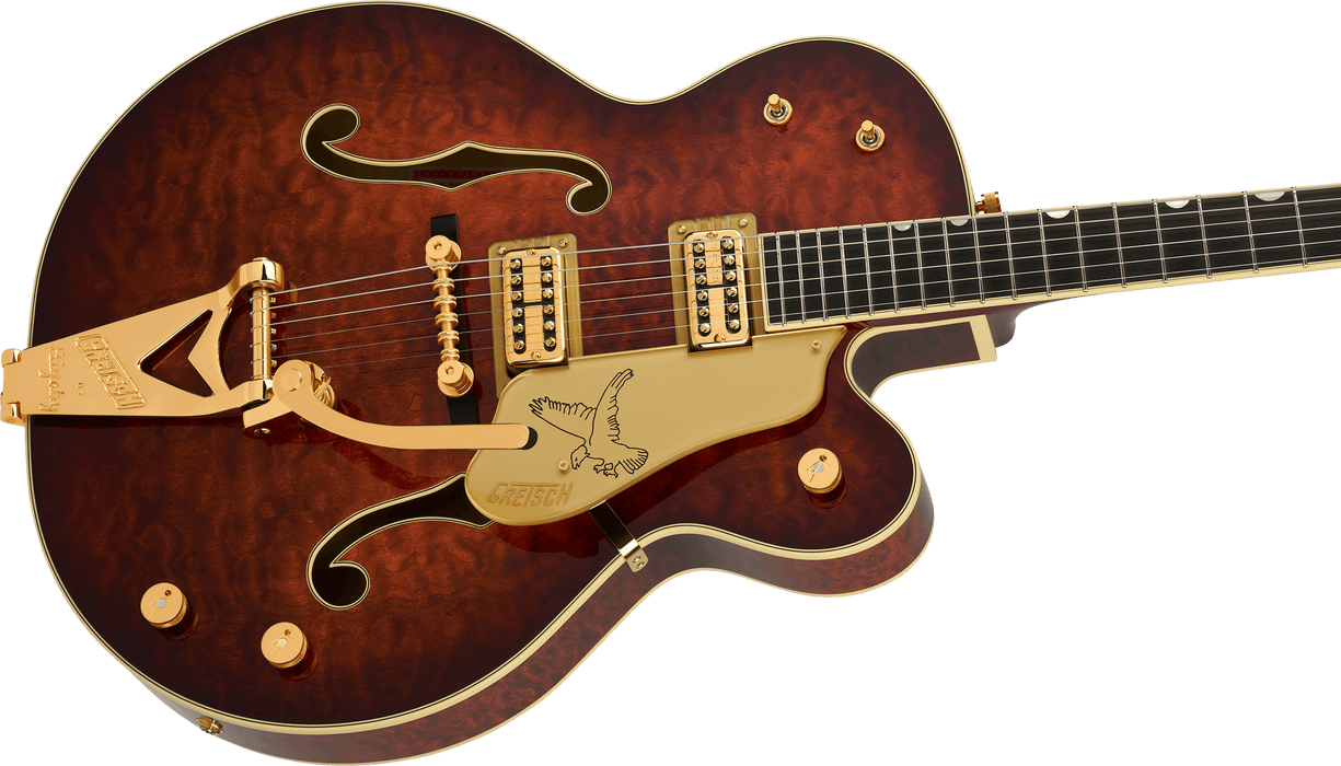 Gretsch G6136TGQM-59 Limited Edition Quilt Classic Falcon w/Bigsby, Ebony Fingerboard, Forge Glow