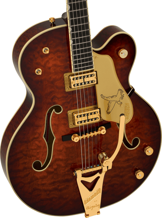 Gretsch G6136TGQM-59 Limited Edition Quilt Classic Falcon w/Bigsby, Ebony Fingerboard, Forge Glow