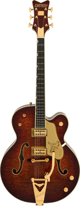 Gretsch G6136TGQM-59 Limited Edition Quilt Classic Falcon w/Bigsby, Ebony Fingerboard, Forge Glow