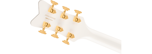 Gretsch Falcon Hollow Body w/ String-Thru Bigsby and Gold Hardware, Ebony Fingerboard, White