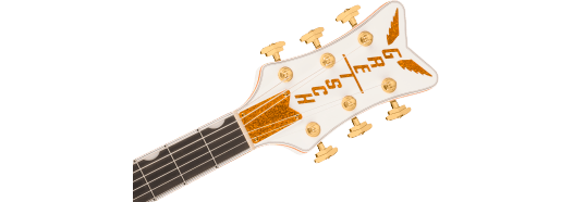 Gretsch Falcon Hollow Body w/ String-Thru Bigsby and Gold Hardware, Ebony Fingerboard, White