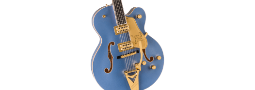 Gretsch Falcon Hollow Body w/ String-Thru Bigsby and Gold Hardware, Ebony Fingerboard, Cerulean Smoke