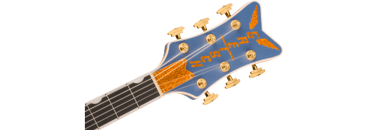 Gretsch Falcon Hollow Body w/ String-Thru Bigsby and Gold Hardware, Ebony Fingerboard, Cerulean Smoke