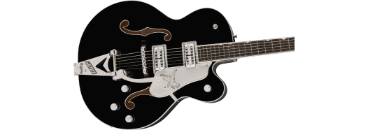 Gretsch Falcon Hollow Body w/ String-Thru Bigsby and Chrome Hardware, Ebony Fingerboard, Black