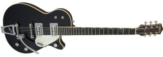 Gretsch G6128T-59 Vintage Select ’59 Duo Jet w/ Bigsby, TV Jones, Black