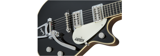 Gretsch G6128T-59 Vintage Select ’59 Duo Jet w/ Bigsby, TV Jones, Black