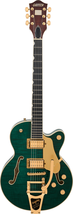 Gretsch Broadkaster Jr. LX Figured Center Block w/ String-Thru Bigsby and Gold Hardware, Ebony Fingerboard, Tropic Aura