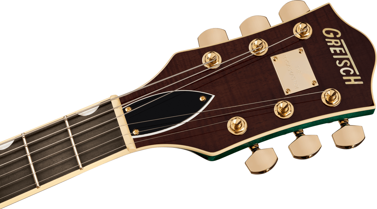 Gretsch Broadkaster Jr. LX Figured Center Block w/ String-Thru Bigsby and Gold Hardware, Ebony Fingerboard, Tropic Aura
