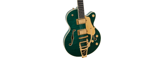 Gretsch Broadkaster Jr. LX Figured Center Block w/ String-Thru Bigsby and Gold Hardware, Ebony Fingerboard, Tropic Aura