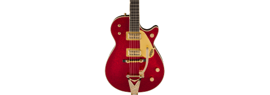 Gretsch G6129TG-59VS Limited Edition Sparkle Jet w/ String-Thru Bigsby, Ebony Fingerboard, Red Sparkle