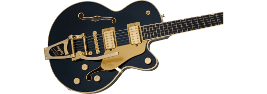 Gretsch Broadkaster Jr. LX Center Block w/ String-Thru Bigsby and Gold Hardware, Ebony Fingerboard, Midnight Sapphire