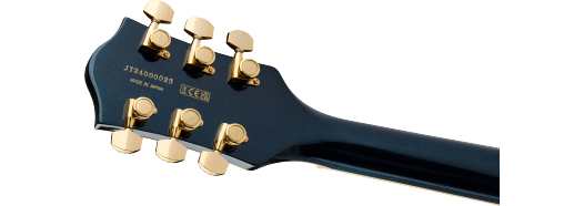 Gretsch Broadkaster Jr. LX Center Block w/ String-Thru Bigsby and Gold Hardware, Ebony Fingerboard, Midnight Sapphire