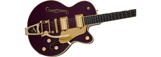 Gretsch Broadkaster Jr. LX Center Block w/ String-Thru Bigsby and Gold Hardware, Ebony Fingerboard, Blackberry