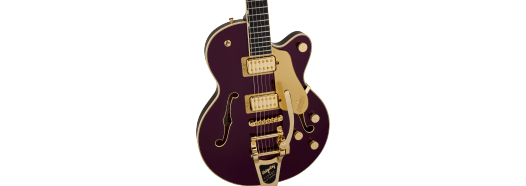 Gretsch Broadkaster Jr. LX Center Block w/ String-Thru Bigsby and Gold Hardware, Ebony Fingerboard, Blackberry