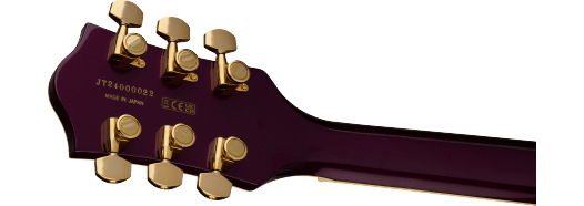 Gretsch Broadkaster Jr. LX Center Block w/ String-Thru Bigsby and Gold Hardware, Ebony Fingerboard, Blackberry