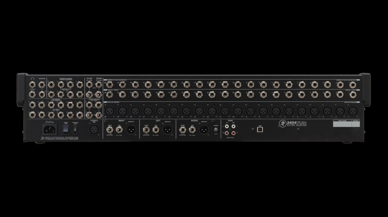 Mackie 2404VLZ4 24-channel 4-bus FX Mixer w/ USB
