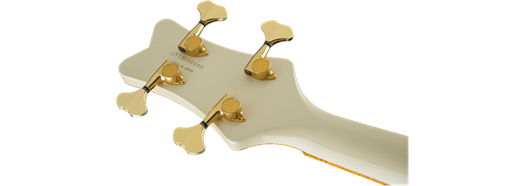 Gretsch G6136B-TP Tom Petersson Signature Falcon 4-String Bass w/ Cadillac Tailpiece, Rumble’Tron Pickup, Aged White Lacquer