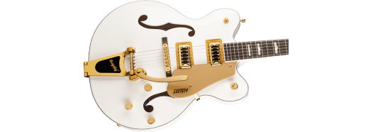 Gretsch G5422TG Electromatic Classic Hollow Body Double-Cut w/ Bigsby and Gold Hardware, Laurel Fingerboard, Snowcrest White