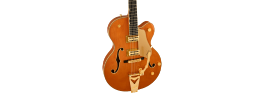 Gretsch Synchromatic Nashville Hollow Body Single-Cut w/ Bigsby, Ebony Fingerboard, 50's Orange Stain