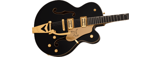 Gretsch Synchromatic Falcon Hollow Body Single-Cut w/ Bigsby, Ebony Fingerboard, Black