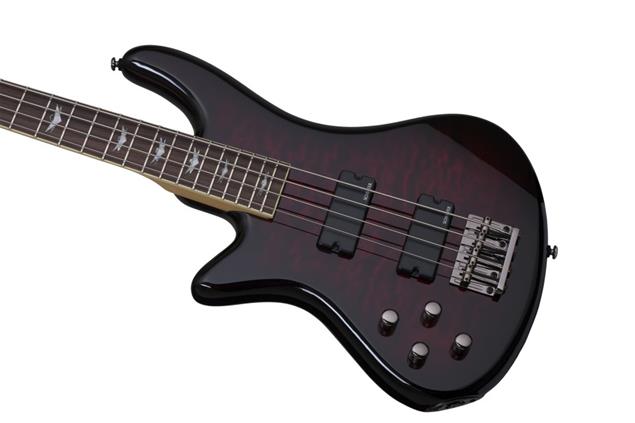 Schecter Stiletto Extreme-4 Left-Handed Black Cherry