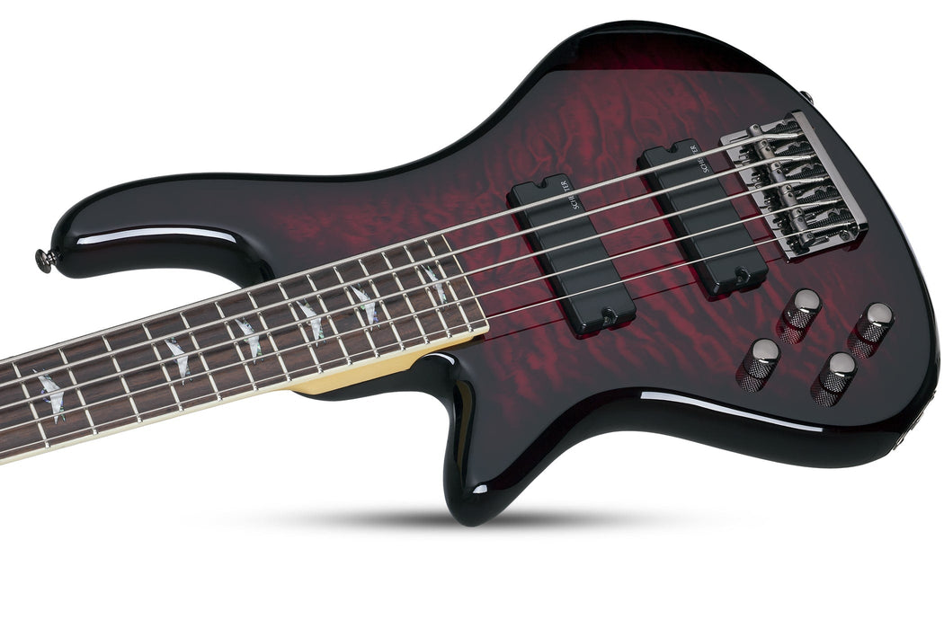 Schecter Stiletto Extreme-5 Left-Handed Black Cherry