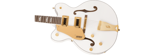 Gretsch G5422GLH Electromatic Classic Hollow Body Double-Cut w/ Gold Hardware, Left-Handed, Laurel Fingerboard, Snowcrest White