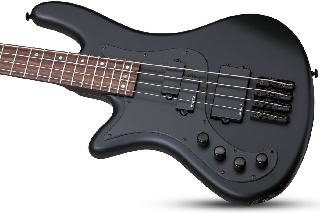 Schecter Stiletto Stealth-4 Left-Handed Satin Black