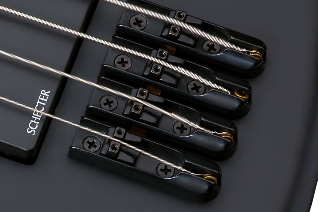 Schecter Stiletto Stealth-4 Left-Handed Satin Black