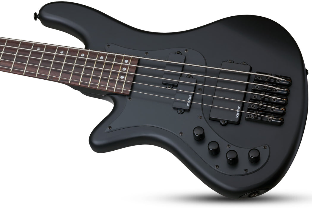 Schecter Stiletto Stealth-5 Left-Handed Satin Black