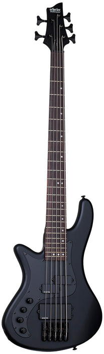 Schecter Stiletto Stealth-5 Left-Handed Satin Black
