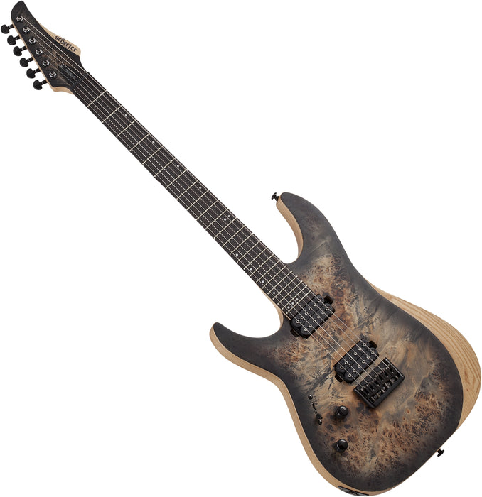 Schecter Reaper-6 Left-Handed Charcoalcoal Burst