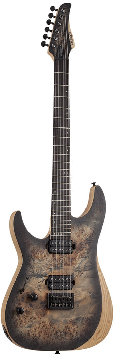 Schecter Reaper-6 Left-Handed Charcoalcoal Burst