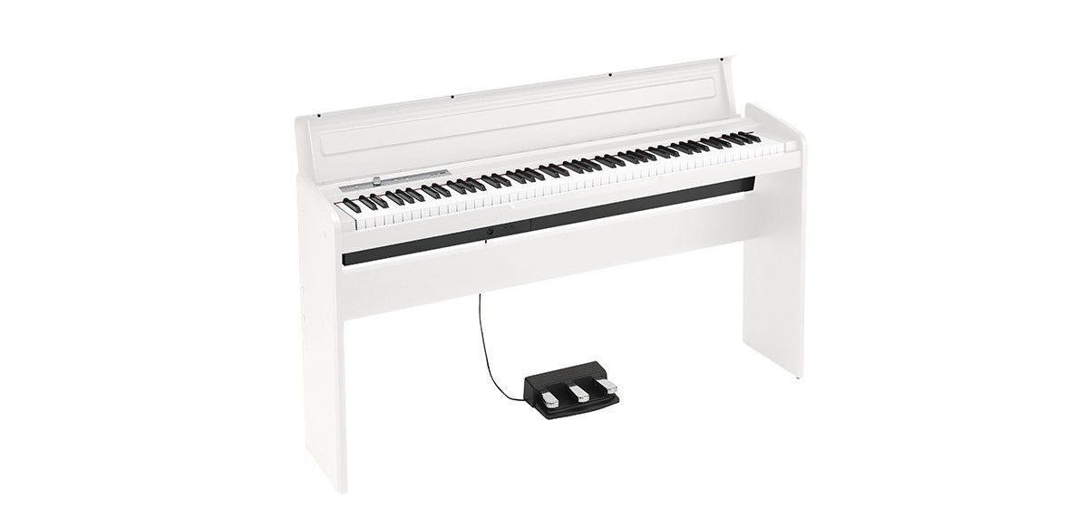 Korg LP180-WH 88-Key Digital Piano With Three-Pedal Unit – White