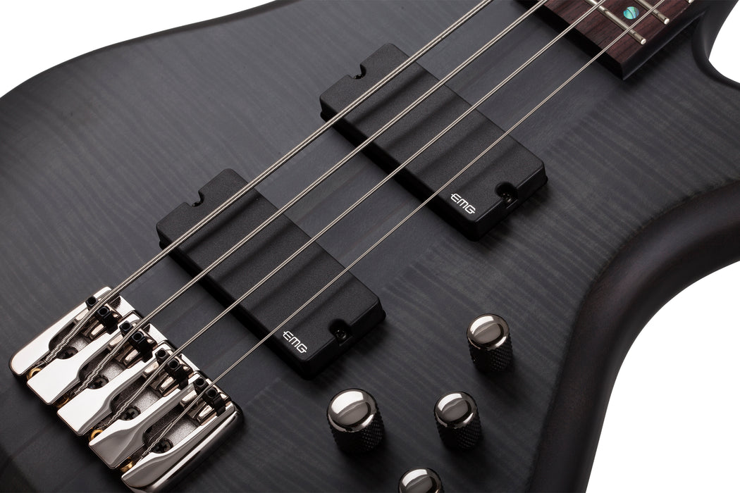 Schecter Stiletto Studio-4 See Thru Black Satin