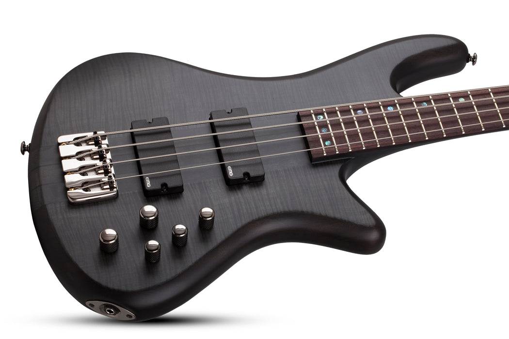 Schecter Stiletto Studio-4 See Thru Black Satin