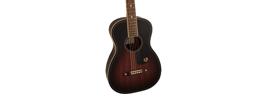 Gretsch Jim Dandy Parlor, Walnut Fingerboard, Black Pickguard, Deep Cherry Burst