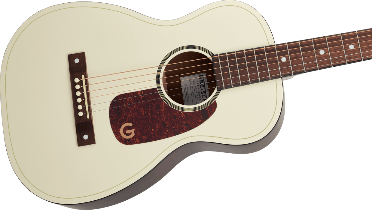 Gretsch Jim Dandy Parlor LTD, Walnut Fingerboard, Tortoise Pickguard, Vintage White