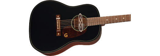 Gretsch Deltoluxe Dreadnought, Walnut Fingerboard, Tortoiseshell Pickguard, Black Top