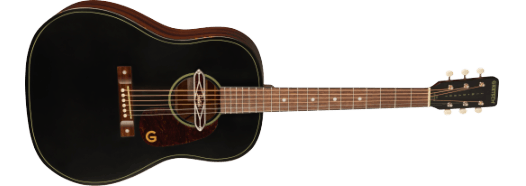 Gretsch Deltoluxe Dreadnought, Walnut Fingerboard, Tortoiseshell Pickguard, Black Top