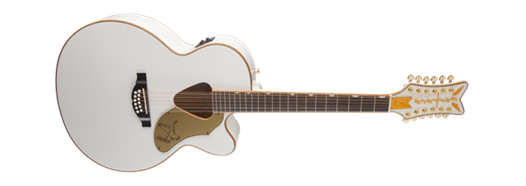 Gretsch G5022CWFE-12 Rancher Falcon Jumbo 12-String Cutaway Electric, Fishman Pickup System, White