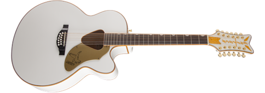 Gretsch G5022CWFE-12 Rancher Falcon Jumbo 12-String Cutaway Electric, Fishman Pickup System, White