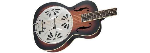 Gretsch G9220 Bobtail Round-Neck A.E., Mahogany Body Spider Cone Resonator Guitar, Fishman Nashville Resonator Pickup, 2-Color Sunburst