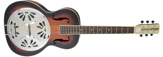 Gretsch G9220 Bobtail Round-Neck A.E., Mahogany Body Spider Cone Resonator Guitar, Fishman Nashville Resonator Pickup, 2-Color Sunburst