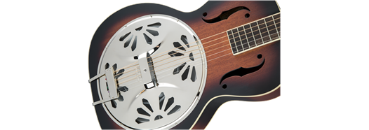 Gretsch G9220 Bobtail Round-Neck A.E., Mahogany Body Spider Cone Resonator Guitar, Fishman Nashville Resonator Pickup, 2-Color Sunburst