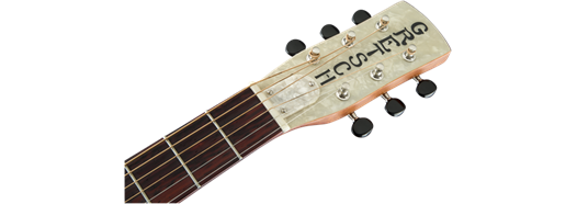 Gretsch G9201 Honey Dipper Round-Neck, Brass Body Biscuit Cone Resonator Guitar, Shed Roof Finish